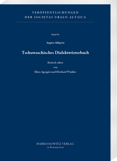 Tschuwaschisches Dialektw&ouml;rterbuch - August Ahlqvist