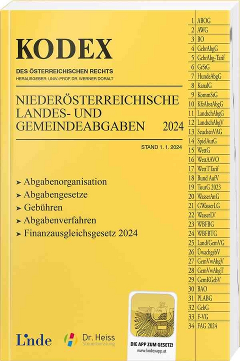 KODEX N&Ouml; Landes- und Gemeindeabgaben - Raimund Heiss