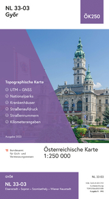 BEV-Karte NL 33-03, Gy&ouml;r 1:250 000 - 