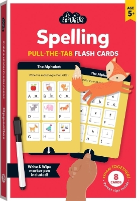 Junior Explorers: Spelling Pull-the-Tab Flash Cards - Hinkler Pty Ltd