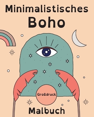 Minimalistisches Boho Gro&szlig;druck Malbuch - Marc Harrett