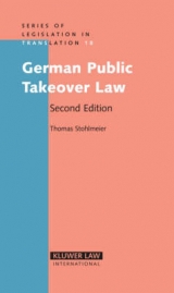The German Public Takeover Law - Thomas Stohlmeier