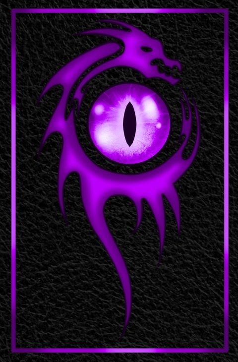 Notizbuch - Lilaner Magiedrache - H&auml;ndlerin des Waldes