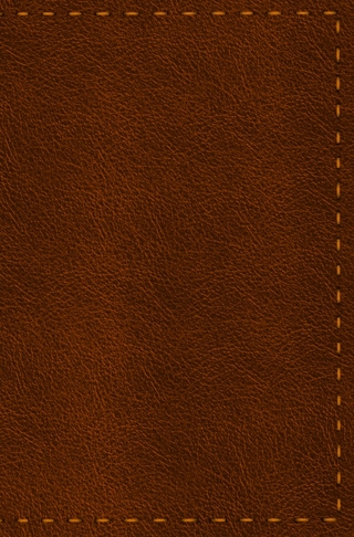 Notizbuch - Leder mit Naht (Farbe wie abgebildet)