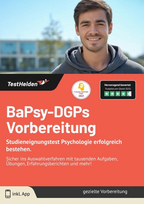 BaPsy-DGPs Vorbereitung: Studieneignungstest Psychologie erfolgreich bestehen. | Sicher ins Auswahlverfahren mit tausenden Aufgaben, &Uuml;bungen, Erfahrungsberichten und mehr! - Tom Wenk