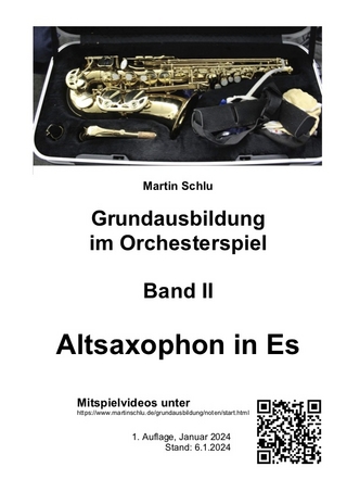 Grundausbildung im Orchesterspiel, Altsaxophon in Es, Band 2