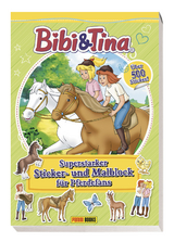 Bibi & Tina: Superstarker Sticker- und Malblock f&uuml;r Pferdefans -  Panini