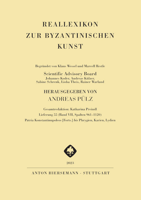 Reallexikon zur byzantinischen Kunst - 