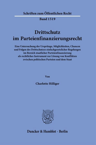Drittschutz im Parteienfinanzierungsrecht.