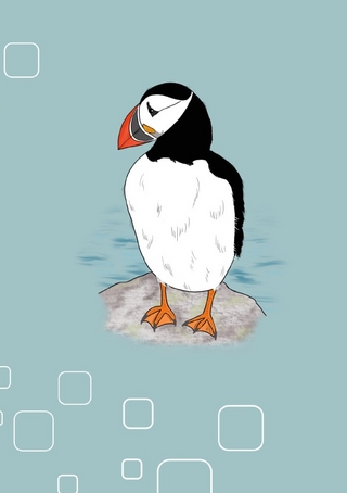 Notizheft Papageientaucher