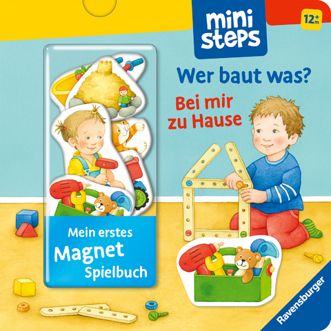 ministeps: Mein erstes Magnetbuch: Wer baut was? Bei mir zu Hause - Sandra Grimm