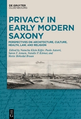 Privacy in Early Modern Saxony - 
