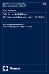 Schutz der kollektiven Verbraucherinteressen durch die BaFin - Jonas B&eacute;la Diebel