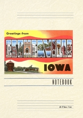 Vintage Lined Notebook Greetings from Estherville
