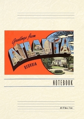 Vintage Lined Notebook Greetings from Atlanta