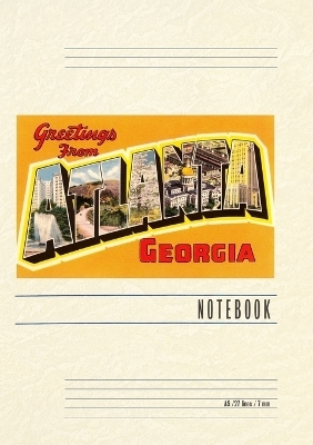 Vintage Lined Notebook Greetings from Atlanta