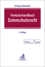Formularhandbuch Datenschutzrecht - 