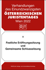 Festliche Er&ouml;ffnungssitzung und Gemeinsame Schlusssitzung