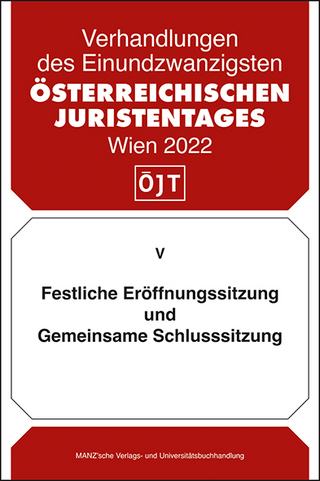 Festliche Eröffnungssitzung und Gemeinsame Schlusssitzung