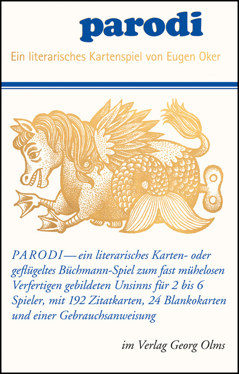 Parodi - ein literarisches Kartenspiel - Eugen Oker