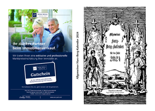 Allgemeiner Harz-Berg-Kalender für das Jahr 2024