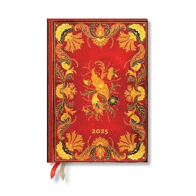 Fiammetta (Midi 12-month Horizontal Hardback Dayplanner 2025 (Elastic Band Closure) -  Paperblanks