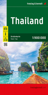 Thailand, Autokarte 1:900.000, freytag & berndt - 