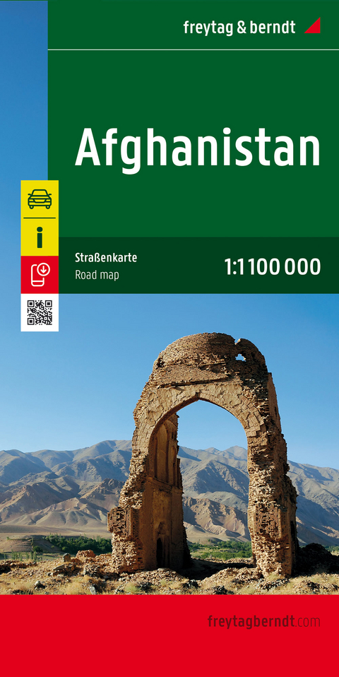 Afghanistan, Stra&szlig;enkarte  1:1.100.000, freytag & berndt