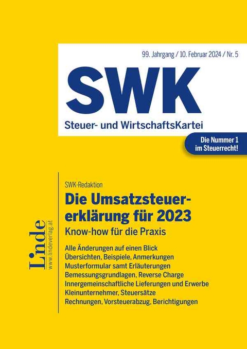 Die Steuererkl&auml;rungen f&uuml;r 2023 | Band 2 - Stefan Menhofer