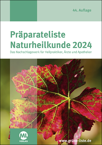 Pr&auml;parateliste der Naturheilkunde 2024 - 