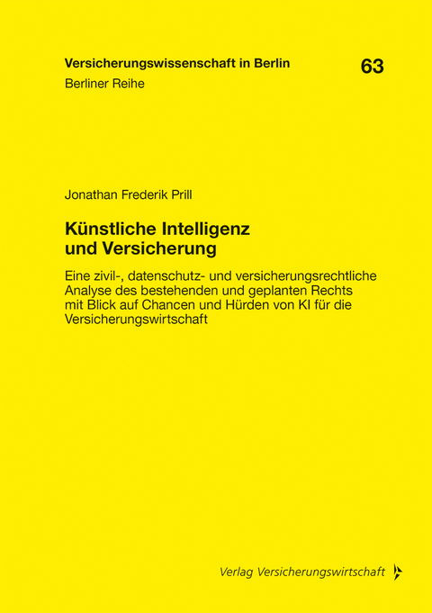 K&uuml;nstliche Intelligenz und Versicherung - Jonathan Prill