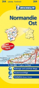 Michelin Karte Normandie Ost. Eure, Seine-Maritime - 