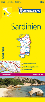 Michelin Karte Sardinien