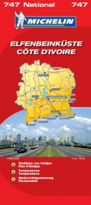 Michelin Karte Elfenbeinküste - 