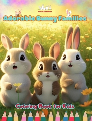 Adorable Bunny Families - Coloring Book for Kids - Creative Scenes of Endearing and Playful Rabbit Families - Colorful Fun Editions