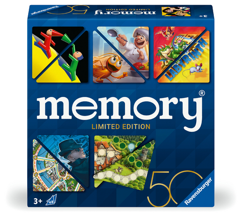 Ravensburger 22463 memory&reg; 50 Jahre Blaues Dreieck - Die limitierte Sonderedition zum 50. Geburtstag der bekannten Ravensburger Marke, mit dreieckig gestanzten Karten f&uuml;r 2 bis 8 Spieler ab 3 Jahren - William H. Hurter