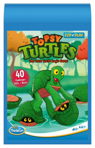 ThinkFun Flip n’ Play - Topsy Turtles - Logikspiel ab 8 Jahre