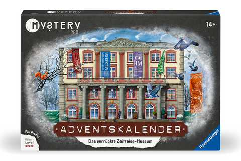 Ravensburger Mystery Pro Adventskalender - Das verr&uuml;ckte Zeitreisemuseum - Escape Room Erlebnis mit 24 R&auml;tseln f&uuml;r Erwachsene und Teenager ab 14 Jahren, R&auml;tsel-Adventskalender f&uuml;r Escape-Fans - 23853 - Johannes Schiller