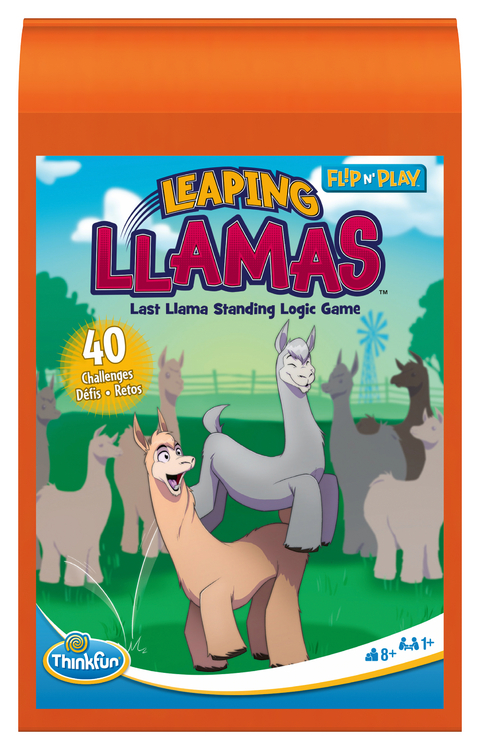 ThinkFun Flip n&rsquo; Play - Leaping Llamas - Denkspiel ab 8 Jahre