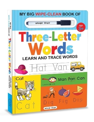 My Big Wipe and Clean Book of Three Letter Words for Kids -  Wonder House Books