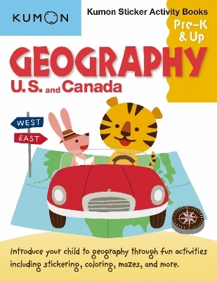 Kumon Sticker Activity Books: Geography U.S. and Canada -  Kumon