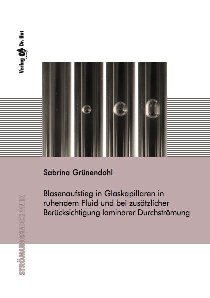 Blasenaufstieg in Glaskapillaren in ruhendem Fluid und bei zus&auml;tzlicher Ber&uuml;cksichtigung laminarer Durchstr&ouml;mung - Sabrina Gr&uuml;nendahl