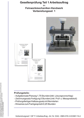 Vorbereitungsset 1 GP T1 Arbeitsauftrag Feinwerkmechaniker-Handwerk