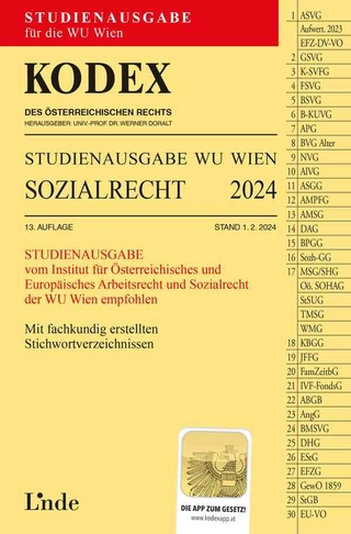 KODEX Studienausgabe Sozialrecht WU 2024