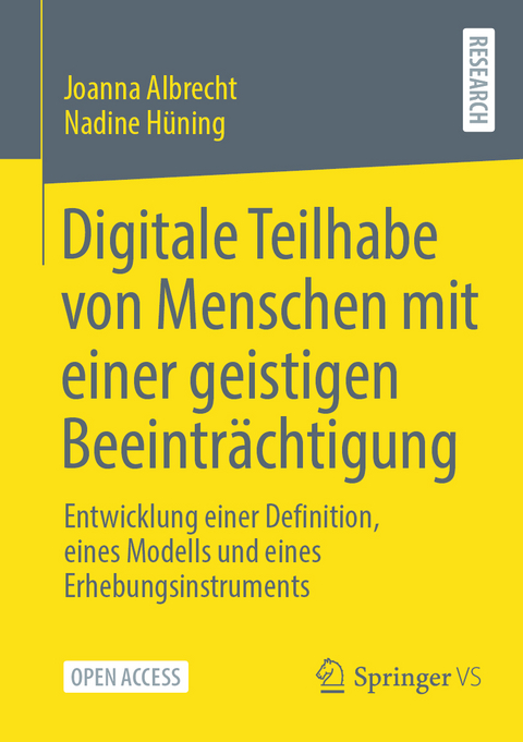 Digitale Teilhabe von Menschen mit einer geistigen Beeintr&auml;chtigung - Joanna Albrecht, Nadine H&uuml;ning