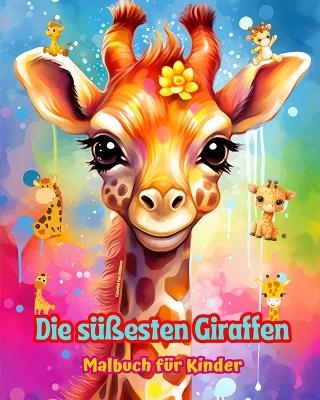 Die süßesten Giraffen - Malbuch für Kinder - Kreative Szenen mit liebenswerten und lustigen Giraffen