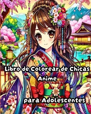 Libro de colorear de chicas anime para adolescentes