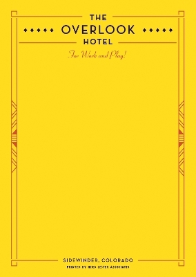 Fictional Hotel Notepads: The Overlook Hotel - Herb Lester Associates