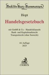 Handelsgesetzbuch: HGB - Klaus J. Hopt, Christoph Kumpan, Patrick C. Leyens