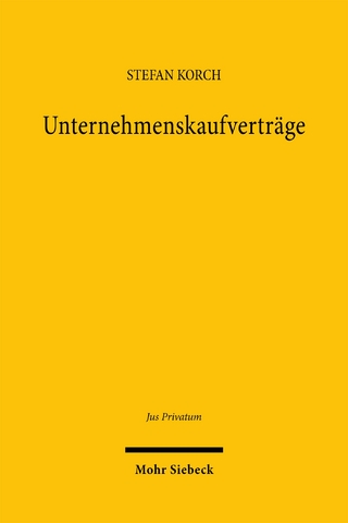 Unternehmenskaufverträge